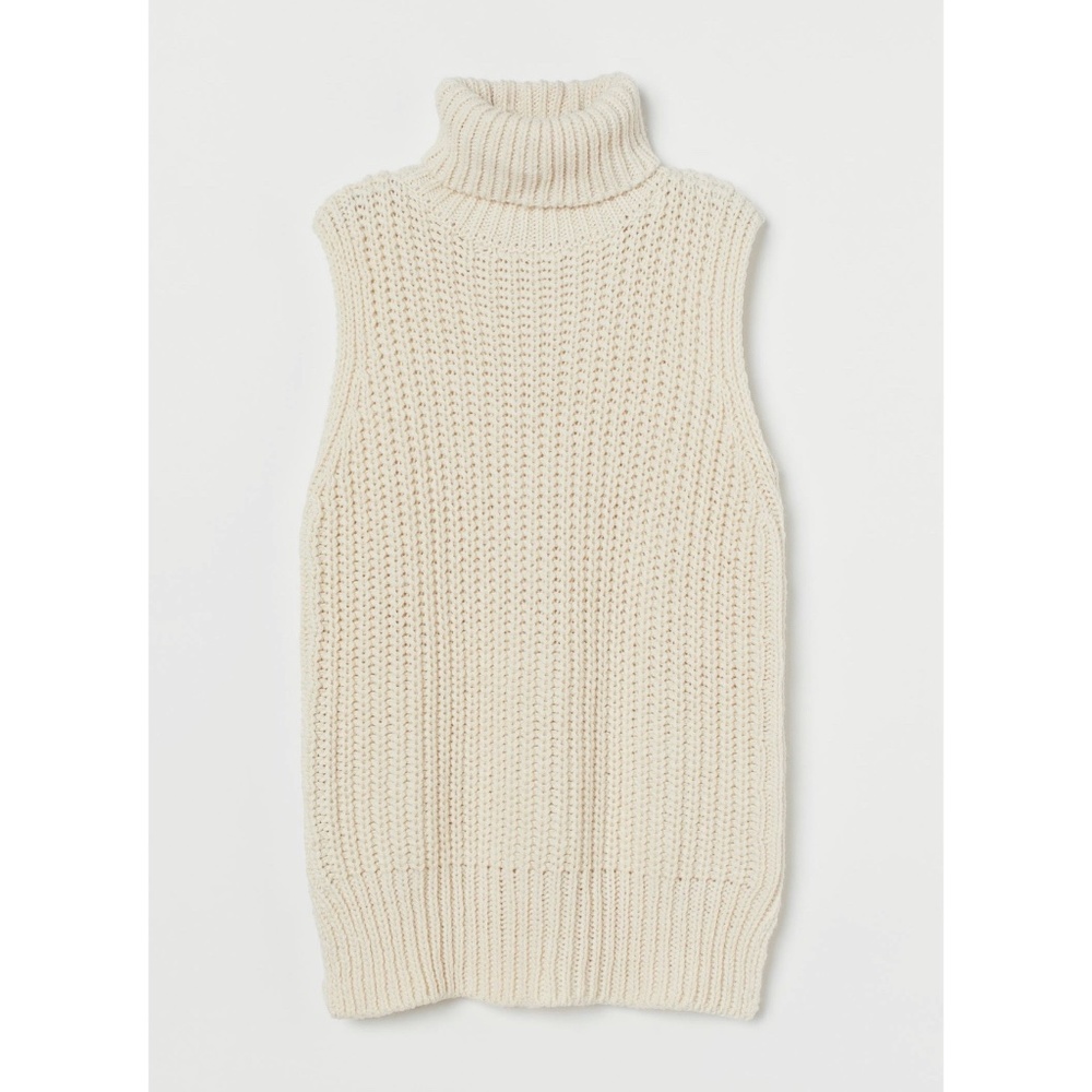 Sleeveless Turtleneck Sweater